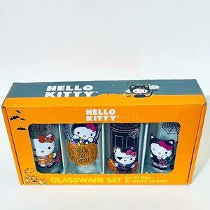 🎃 Hello Kitty Halloween Drinking Glasses